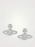 Grace Bas Relief Pavé Stud Earrings