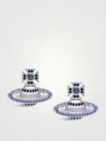 Hermine Bas Relief Earrings With Swarovski Crystals