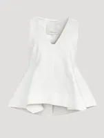 Cotton Twill Sleeveless Top