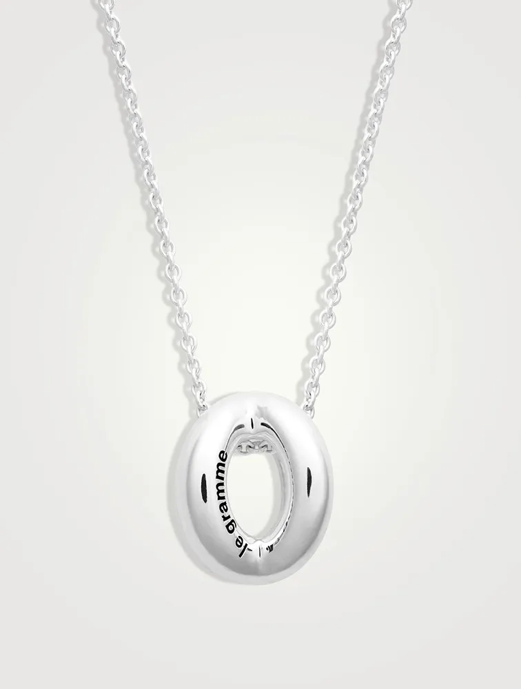 3g Polished Sterling Silver Entrelacs Pendant Necklace