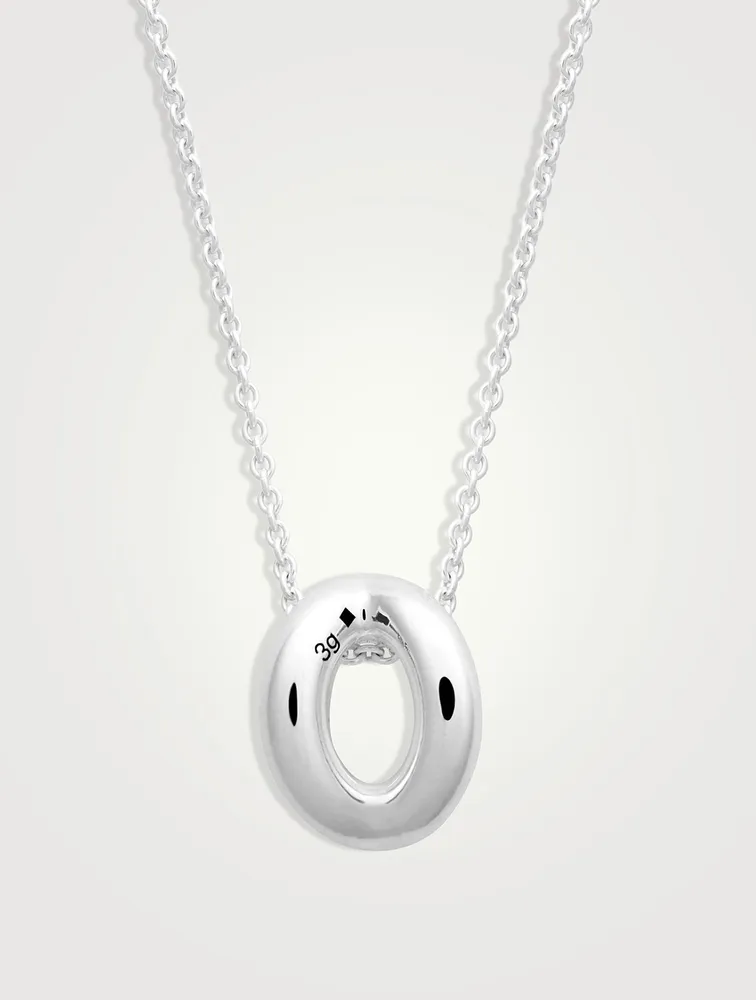 3g Polished Sterling Silver Entrelacs Pendant Necklace