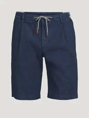 Cotton Stretch Drawcord Shorts