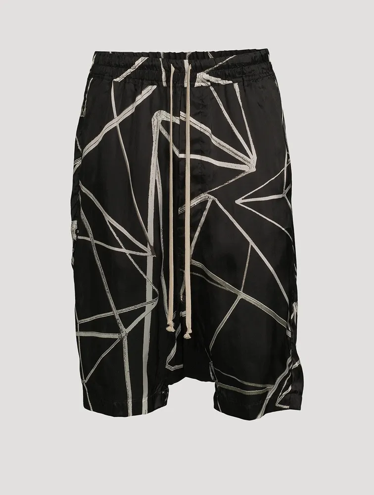 Ricks Pods Printed Drawstring Shorts