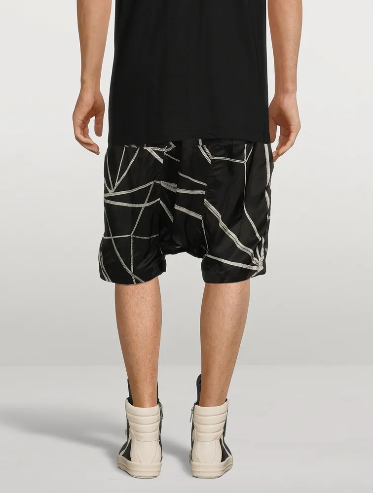 Ricks Pods Printed Drawstring Shorts