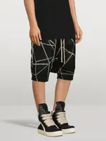Ricks Pods Printed Drawstring Shorts