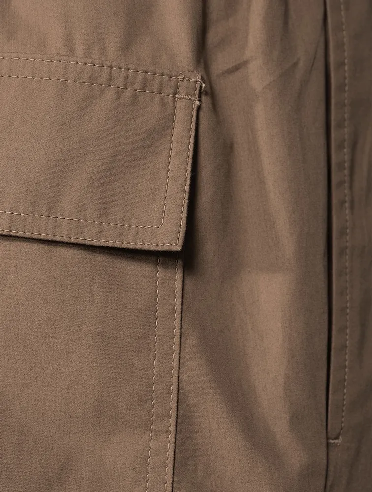 Cotton Slim-Fit Drawstring Pants