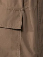 Cotton Slim-Fit Drawstring Pants