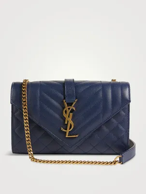 Small YSL Monogram Leather Envelope Bag