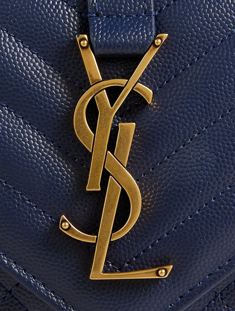 Small YSL Monogram Leather Envelope Bag