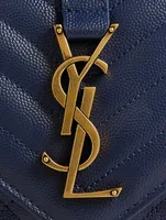 Small YSL Monogram Leather Envelope Bag