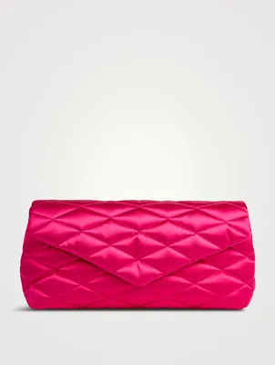 Sade Puffer Satin Clutch