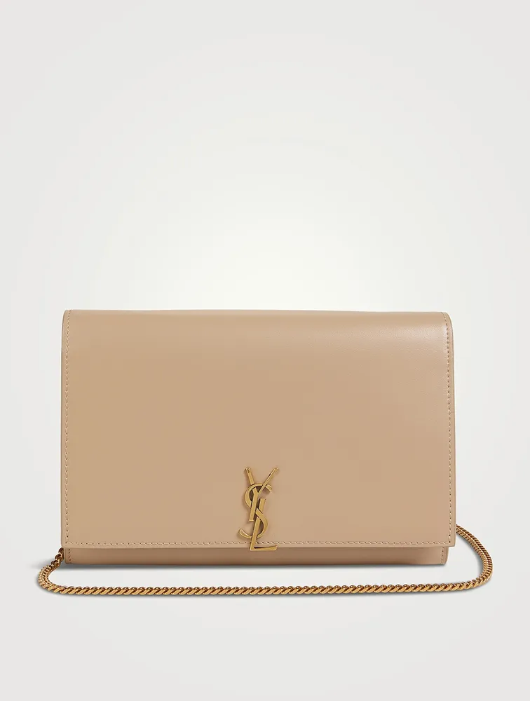 YSL Monogram Leather Chain Wallet