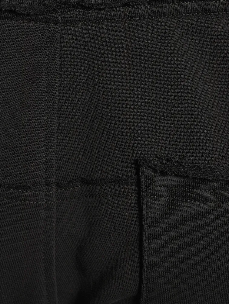 Cotton Drawstring Sweatpants With Badge