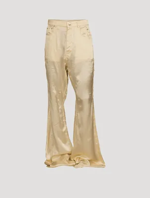 Bolan Glossy Twill Bootcut Pants