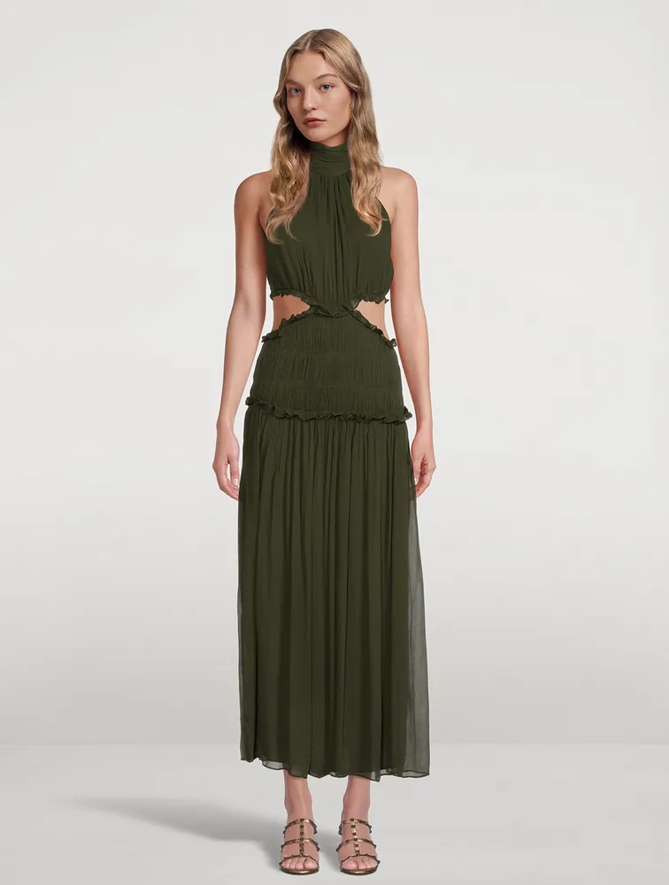 Safira Cut-Out Midi Dress