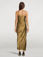 Thalia Bias-Cut Midi Dress