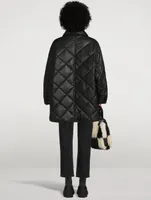 Nanna Faux Leather Quilted Jacket