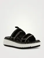Lilli Leather Platform Slide Sandals