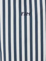 Sheila Pocket Shirt Stripe Print