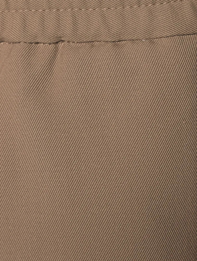 Wool-Blend Elasticated Waist Pants