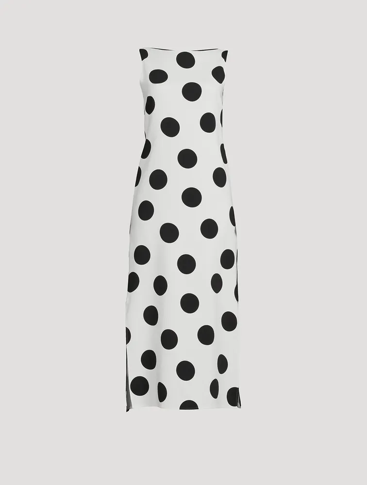 Midi Dress Polka Dot Print