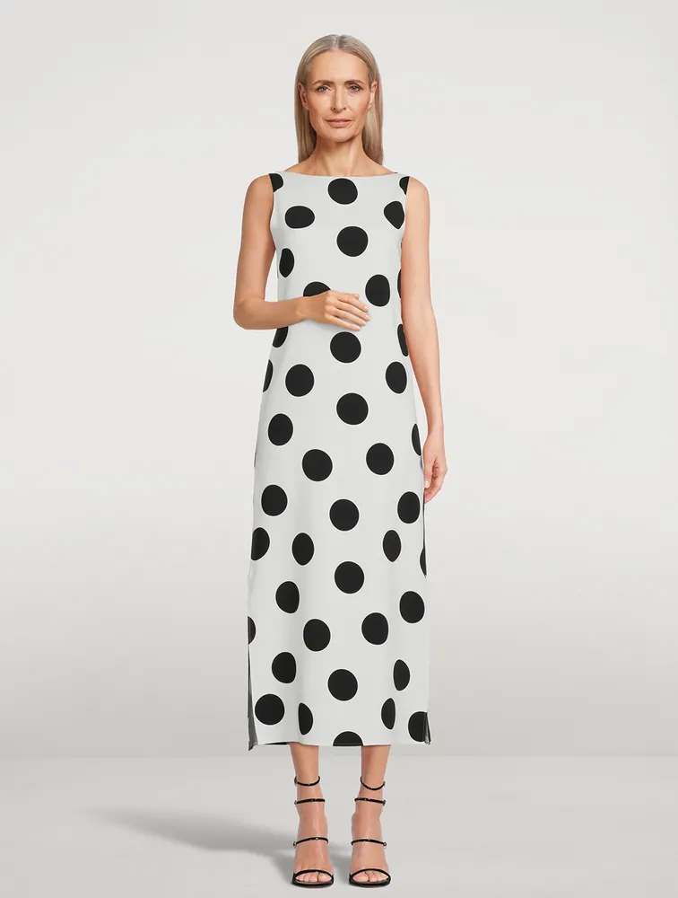 Midi Dress Polka Dot Print