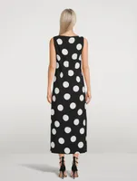 Midi Dress Polka Dot Print