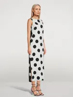 Midi Dress Polka Dot Print