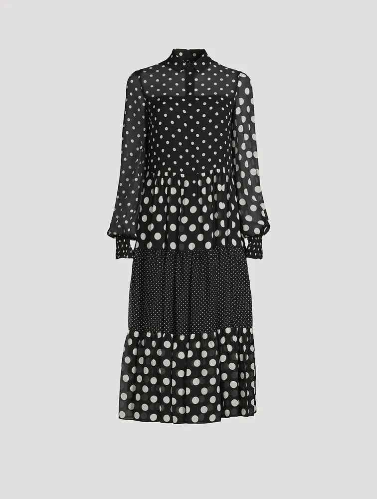 Shirt Dress Polka Dot Print