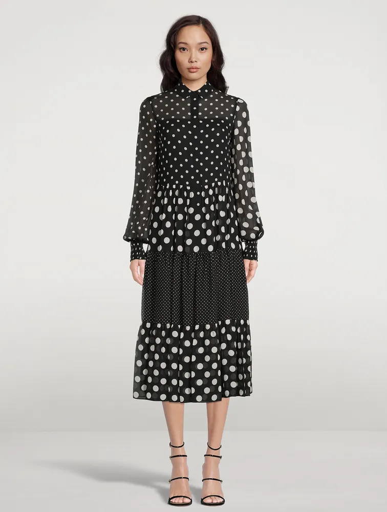 Shirt Dress Polka Dot Print
