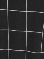 Window Check Jacquard Wool Sweater