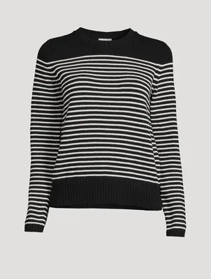 Strip Jacquard Sweater