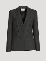 Faux Double-Breasted Blazer