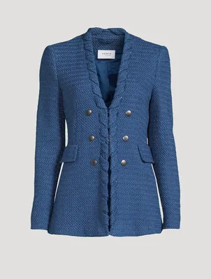 Whipstitch Tweed Blazer