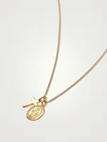 Nialaya x Johnny Edlind Mini Cross And Amulet Pendant Necklace