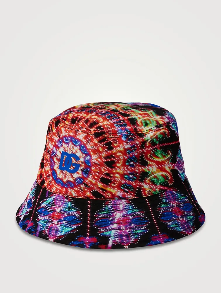 Nylon Bucket Hat Illumination Print