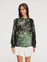 Bazooka Chiffon Blouse Floral Print