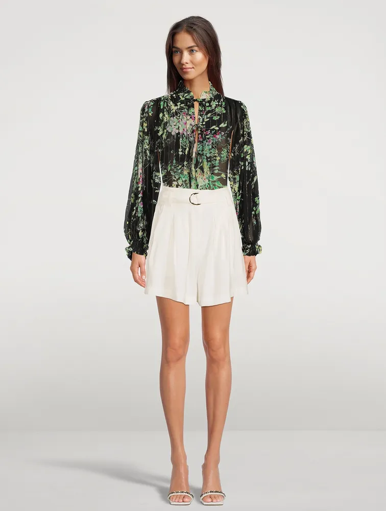 Bazooka Chiffon Blouse Floral Print