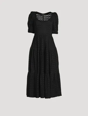 Donata Crochet Midi Dress