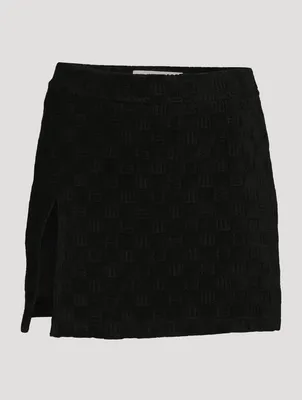 Monogram Mini Skirt
