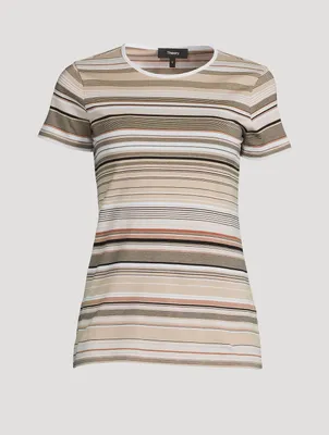 Slim T-Shirt Stripe Print