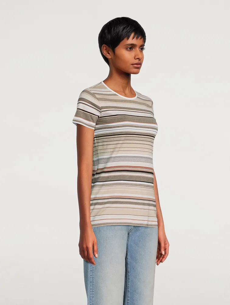 Slim T-Shirt Stripe Print