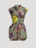 Varon Printed Safari Jacket