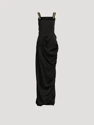 Damys Embellished Ruched Gown