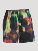 Hesta Printed Cotton Shorts