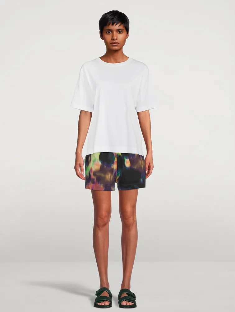 Hesta Printed Cotton Shorts