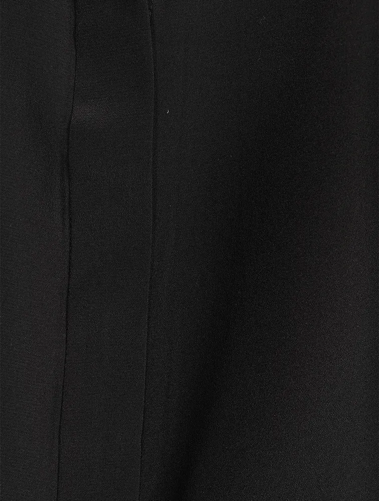 Gillian Puff-Sleeve Silk Blouse