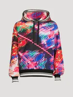 Drawstring Hoodie Illumination Print