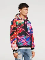 Drawstring Hoodie Illumination Print