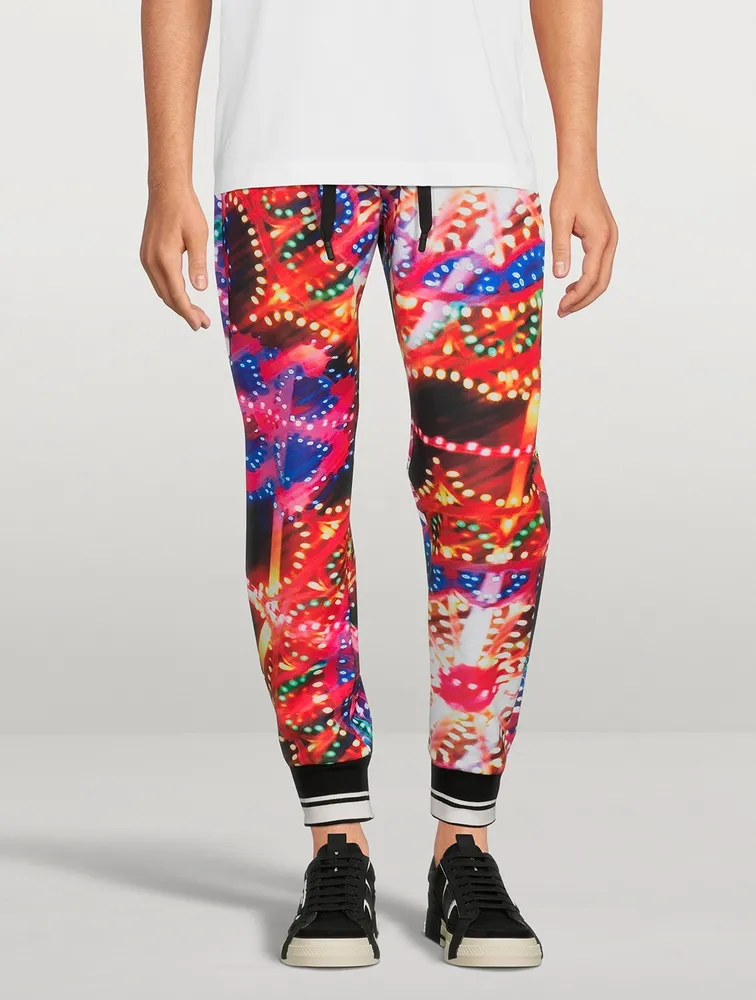 Jogger Pants Illumination Print